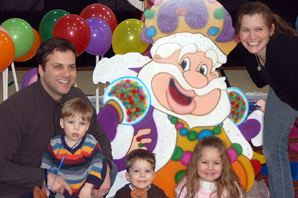 Group of Candy Land Participants Posing for Pictur